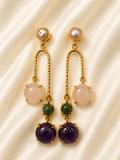 Amara Gemstone Drop Earrings