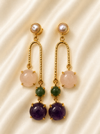 Amara Gemstone Drop Earrings