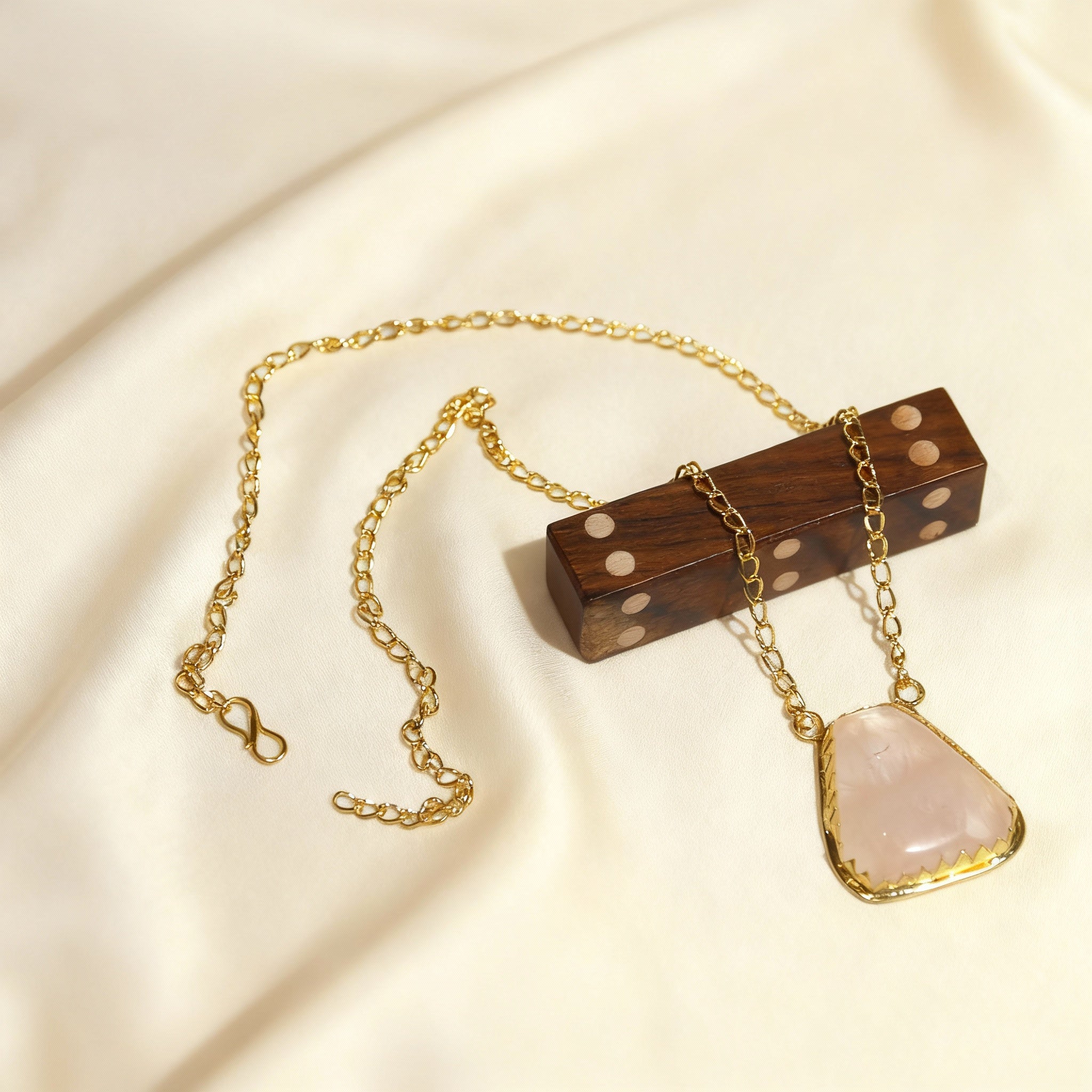 Soft Petal Quartz Necklace