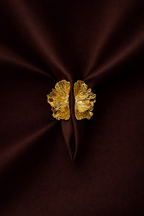 Gilded Petal Statement Ring