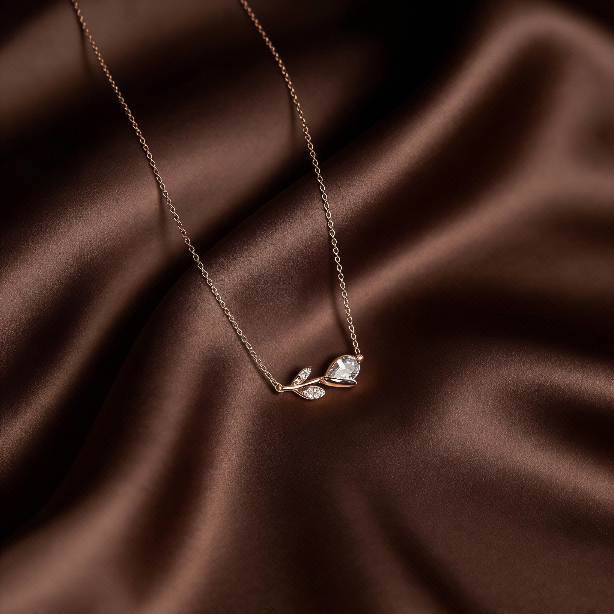 Eternal Rose Bud Necklace