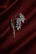 Dewdrop Leaf Cascade Brooch