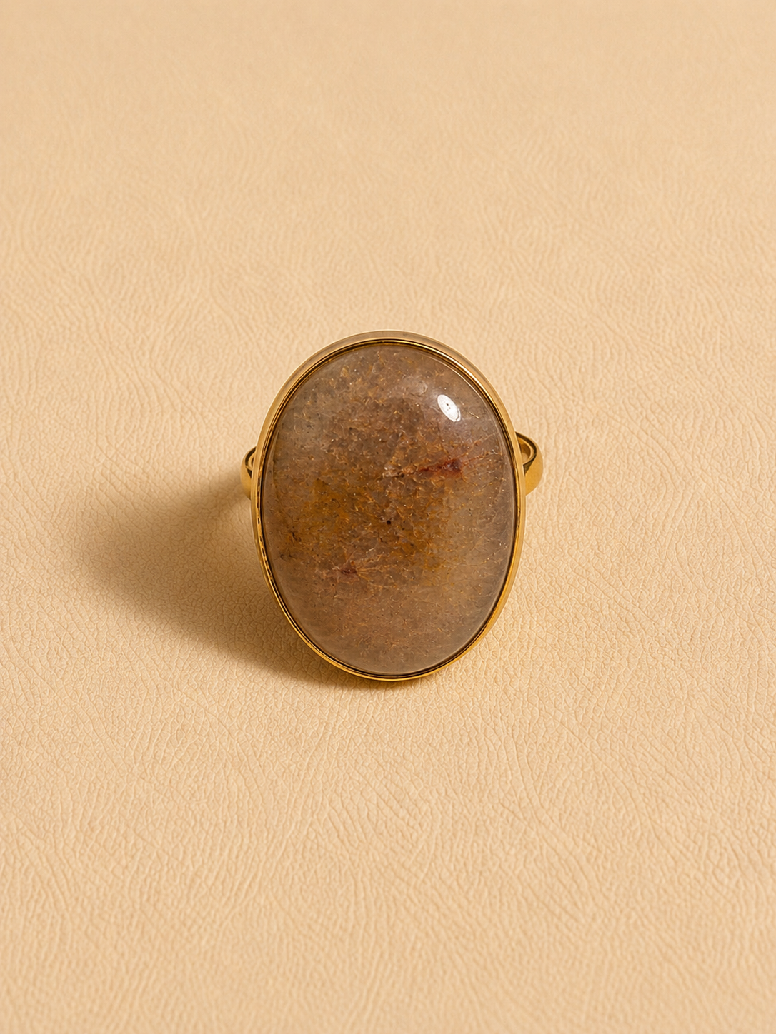 Amber Earth Ring