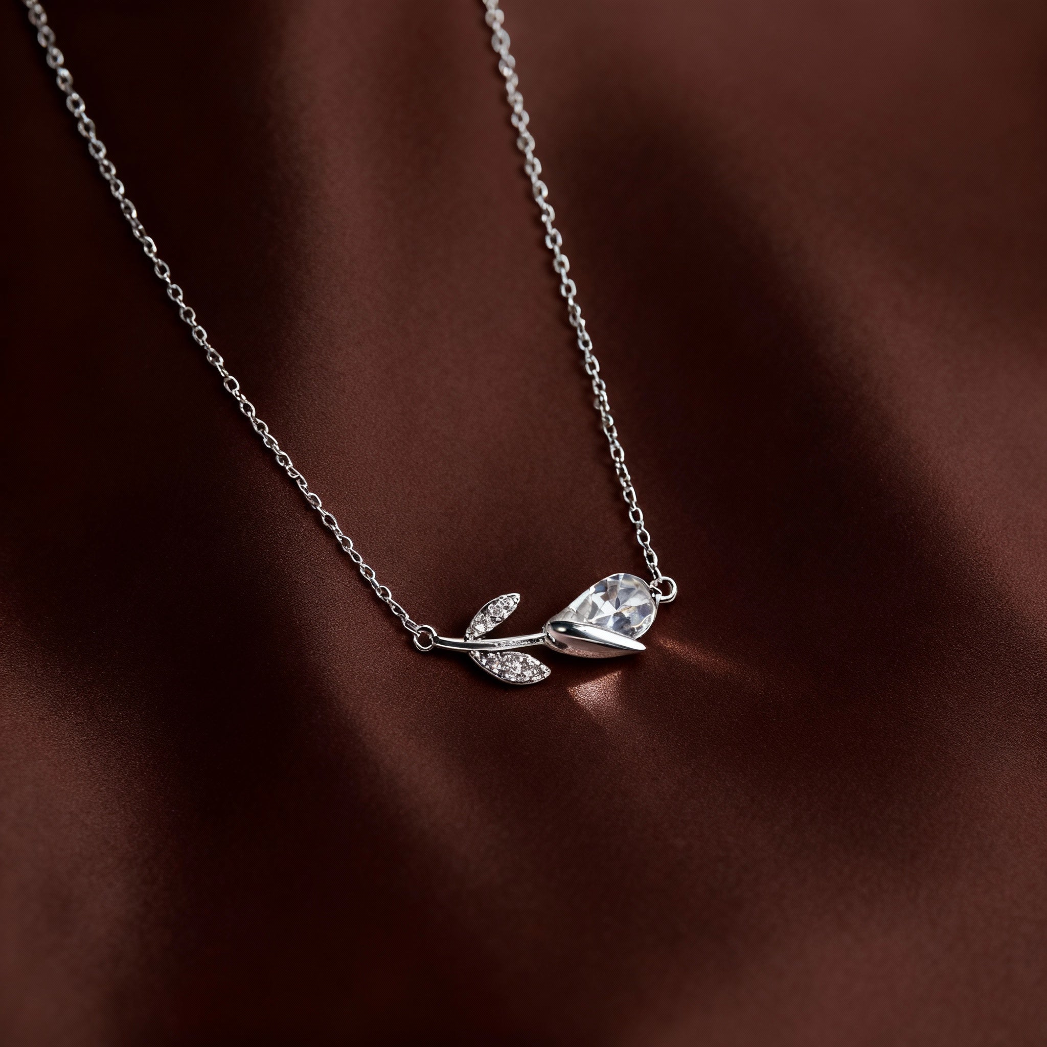 Eternal Rose Bud Necklace