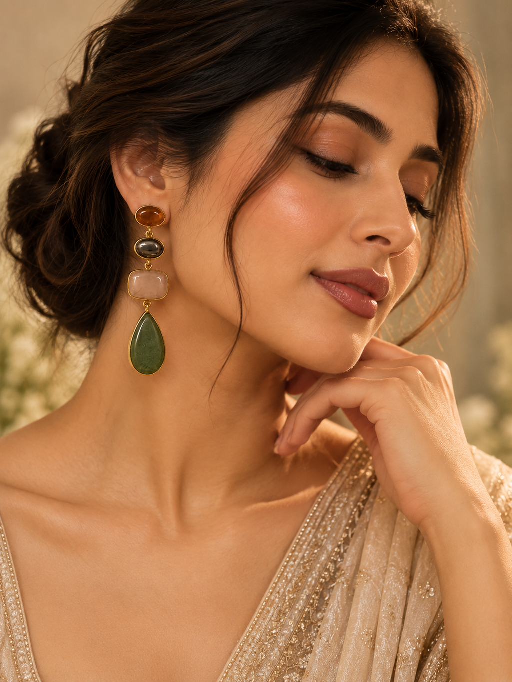 Noir Élise Statement Earrings