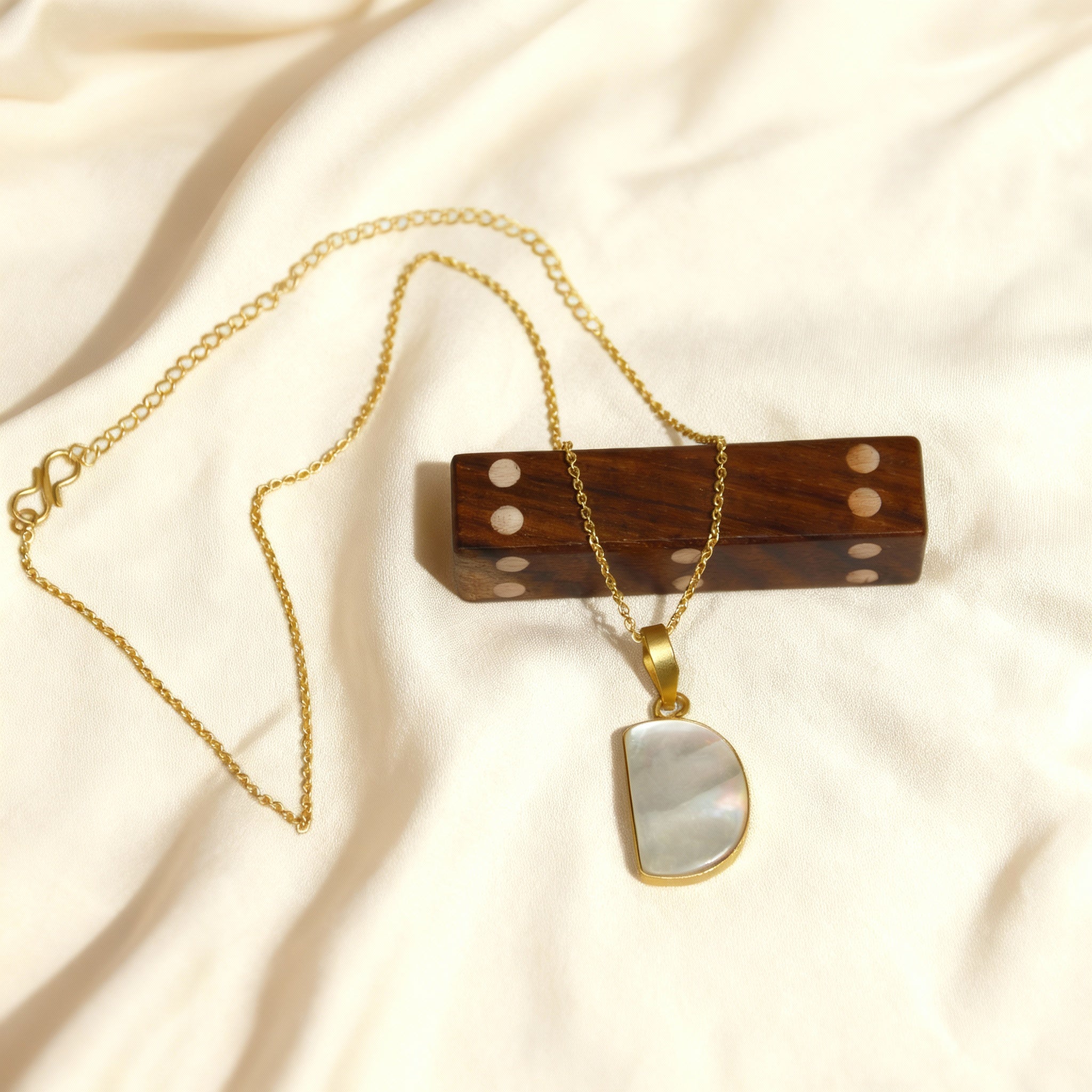 Moonlit Pearl Drop Necklace