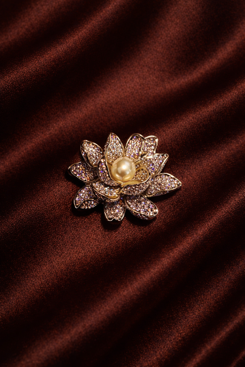 Imperial Petal Pearl Brooch