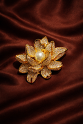 Imperial Petal Pearl Brooch