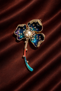 Twilight Petal Crest Brooch