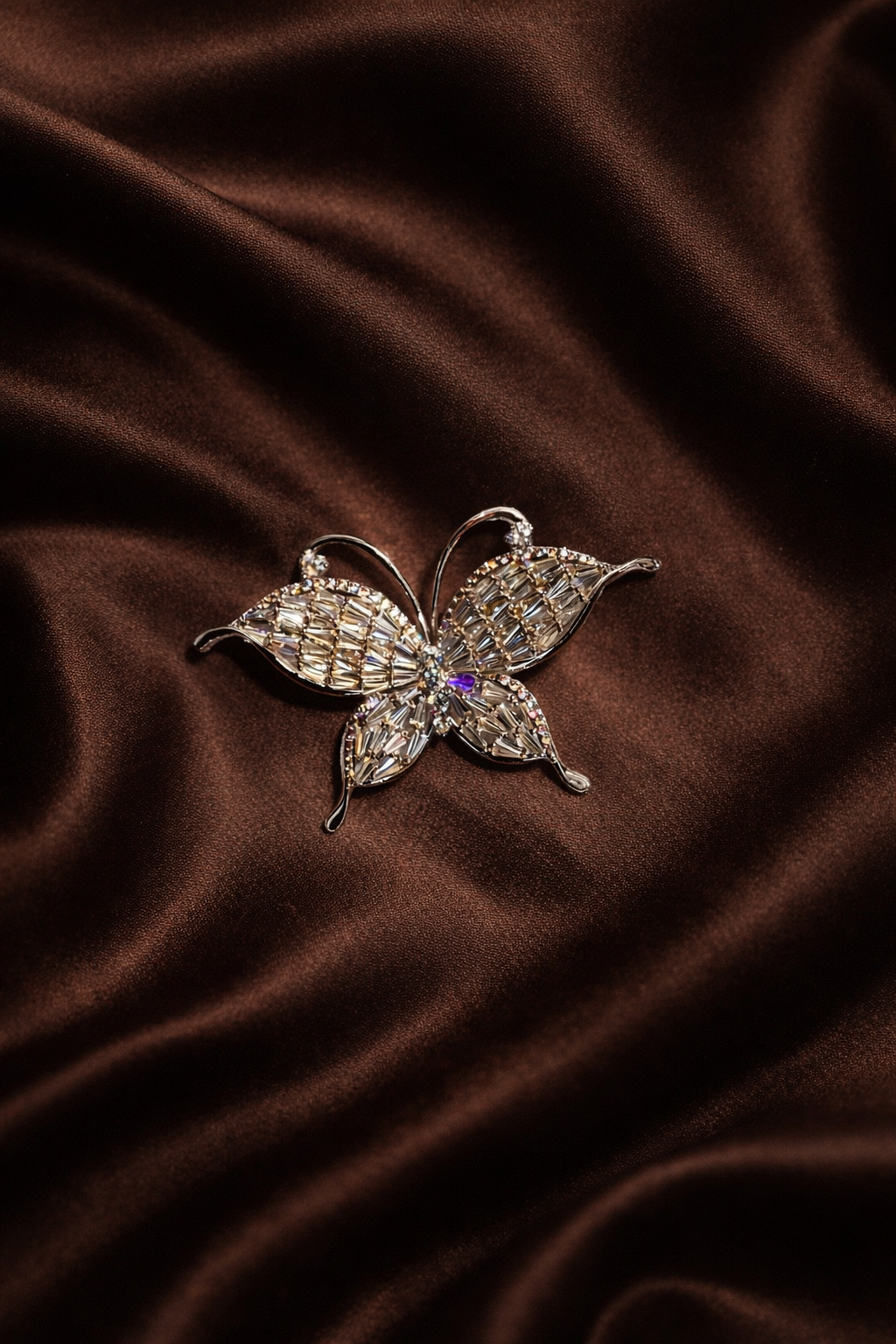 Crystal Flutter Brooch