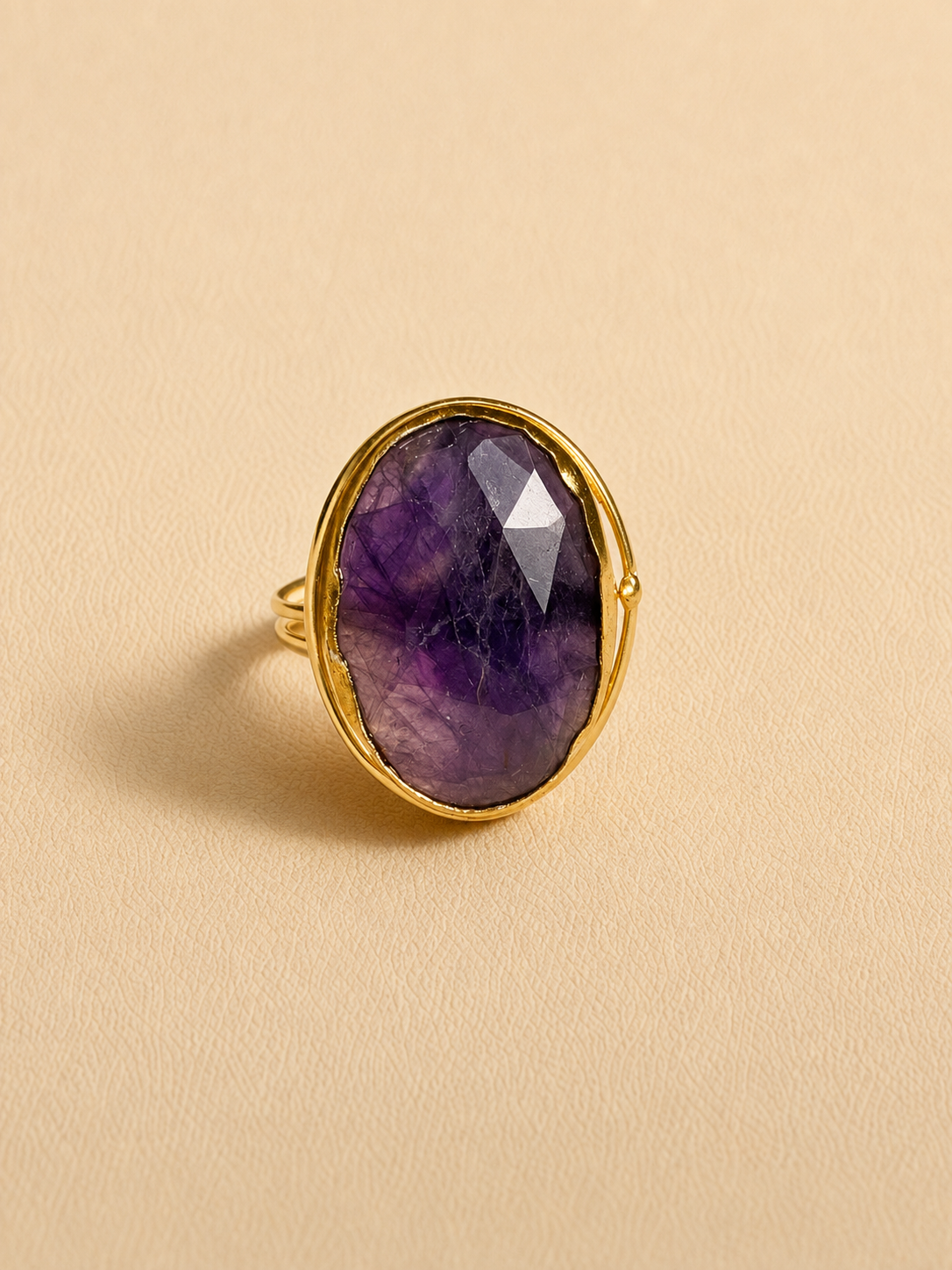 Améthyste Noir Ring