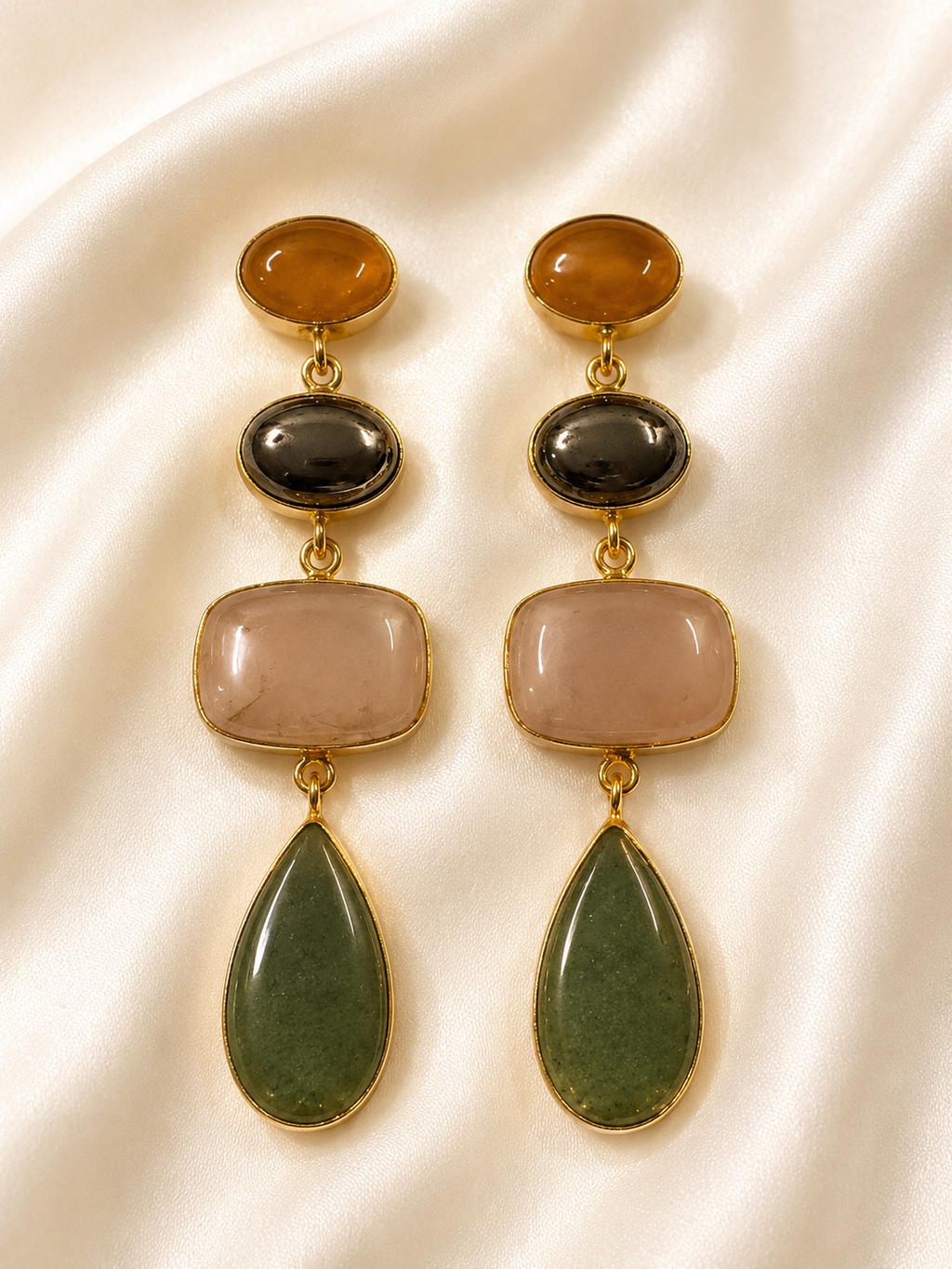 Noir Élise Statement Earrings
