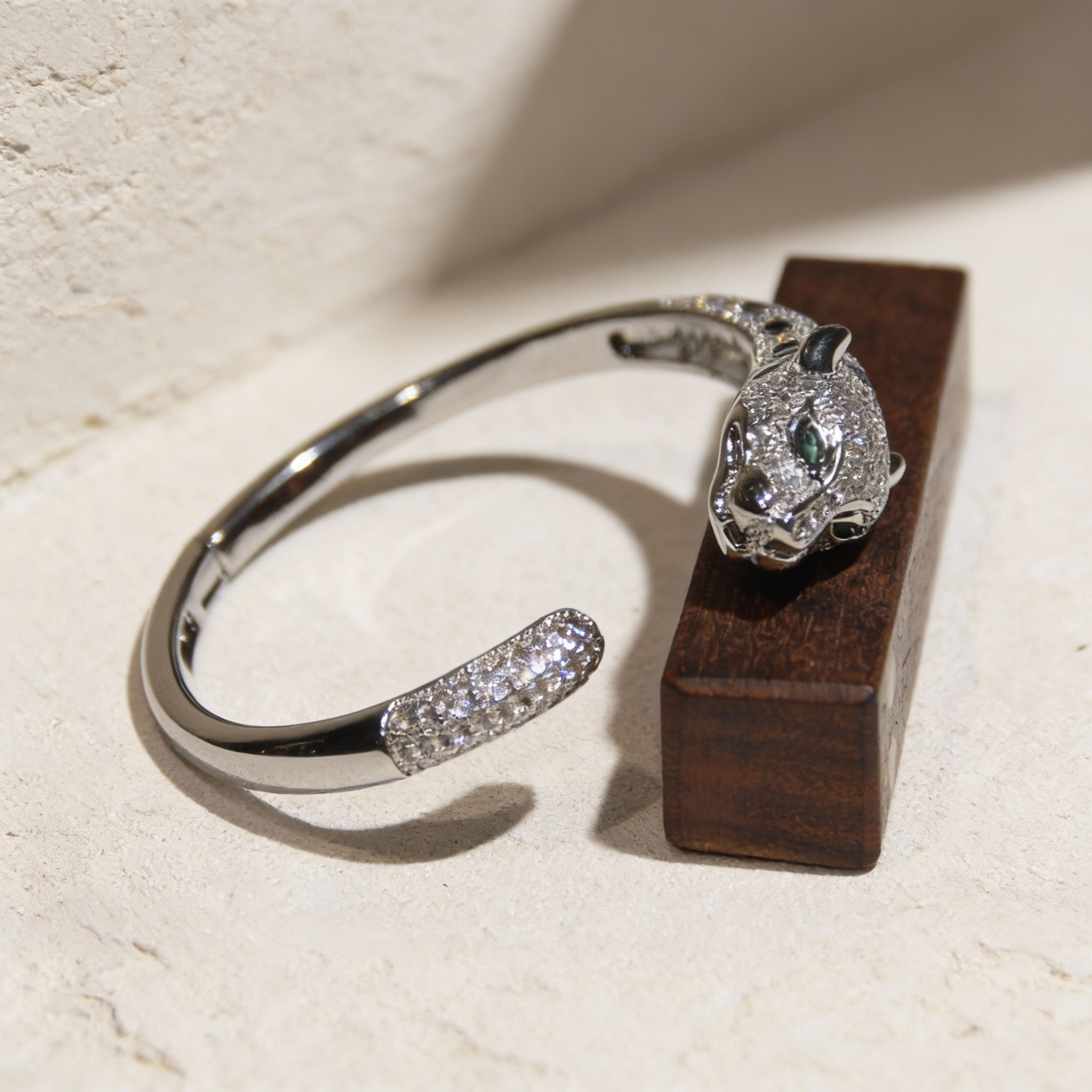 Wild Grace Panther Motif Statement Cuff