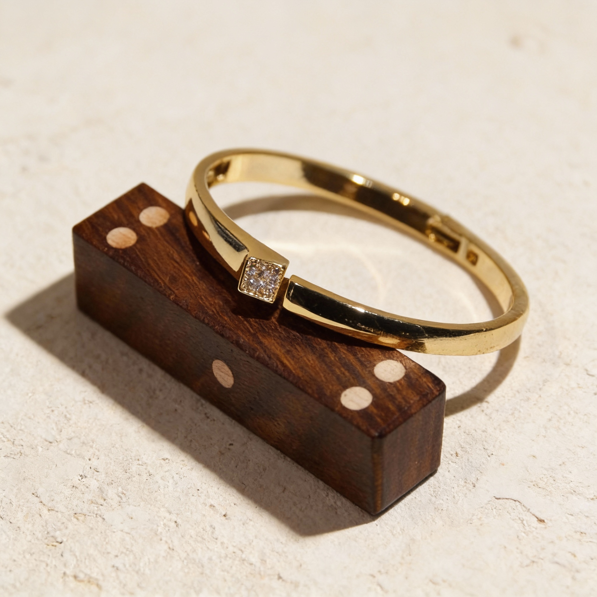 Golden Point Minimal Square Cuff