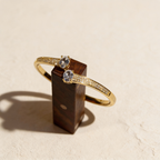 Twin Glow Dual Oval Stone Cuff