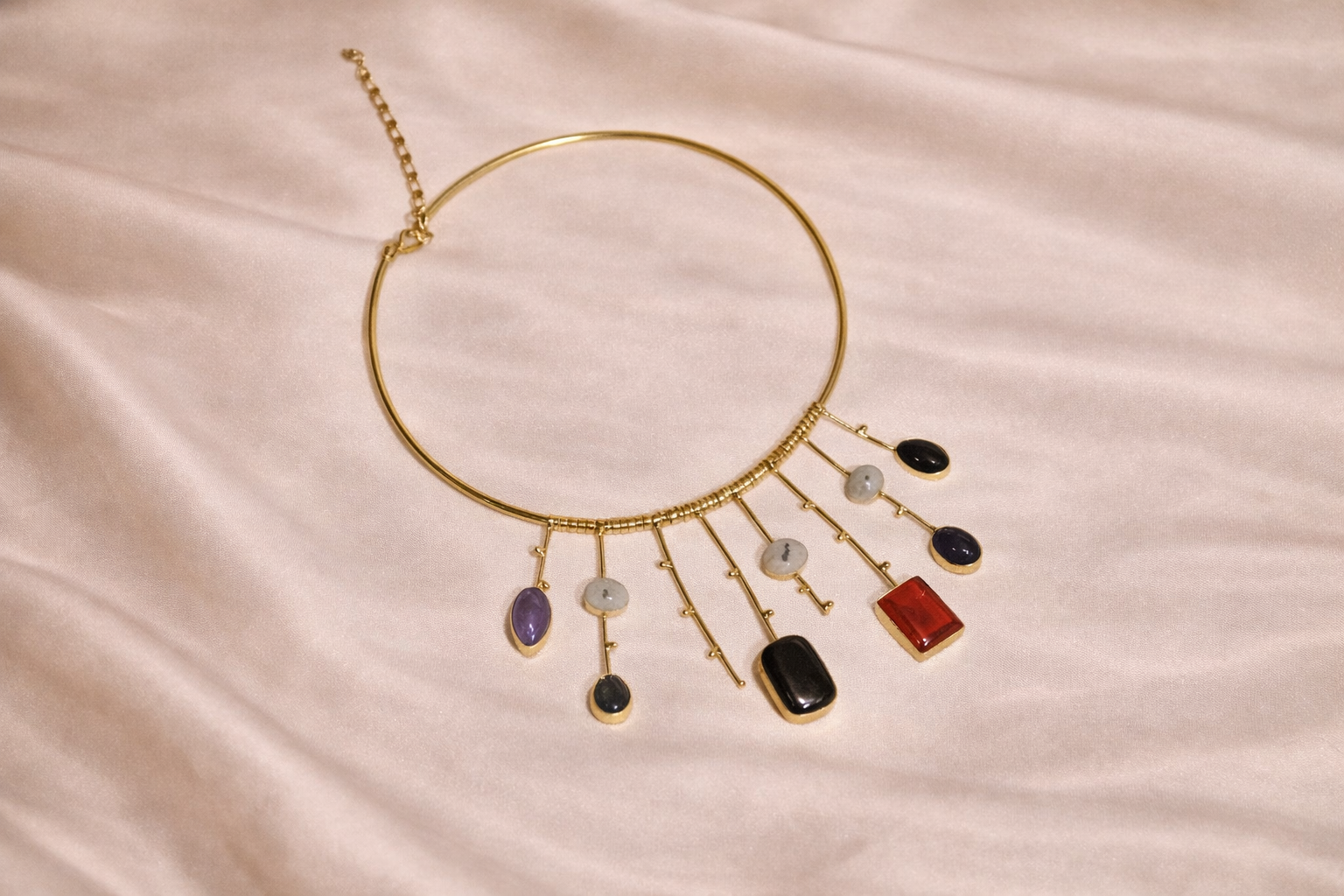 Moonfall Multi-Stone Collar