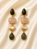 Verdant Pearl Cascade Earrings
