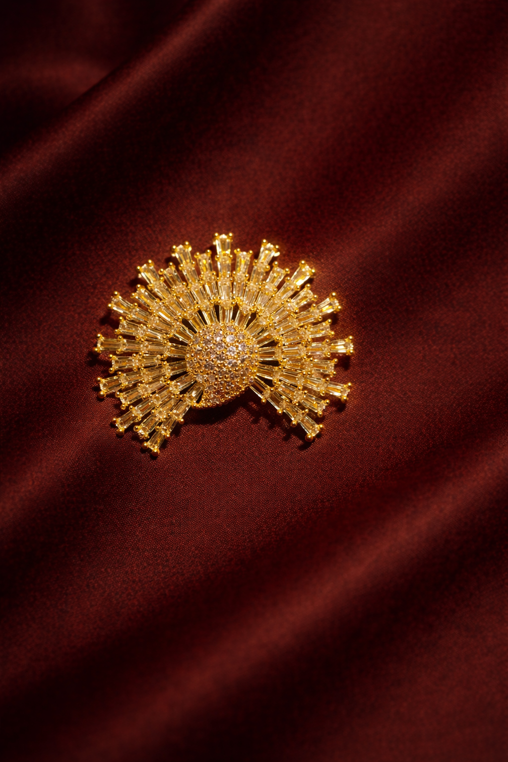 Radiant Sunburst Brooch