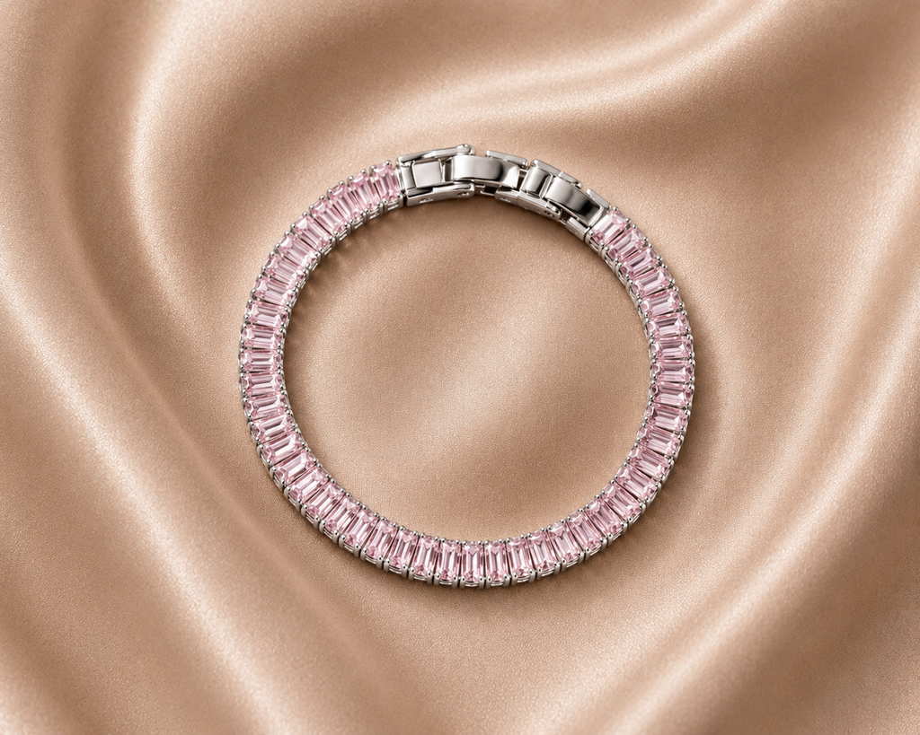 Timeless Radiance Baguette Crystal Tennis Bracelet
