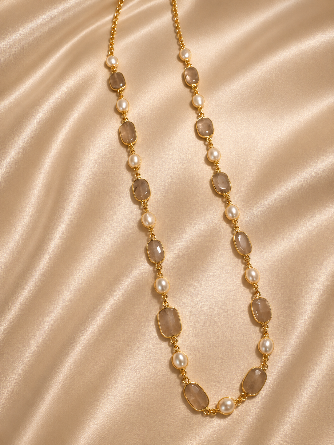 Élan Champagne Pearl Necklace