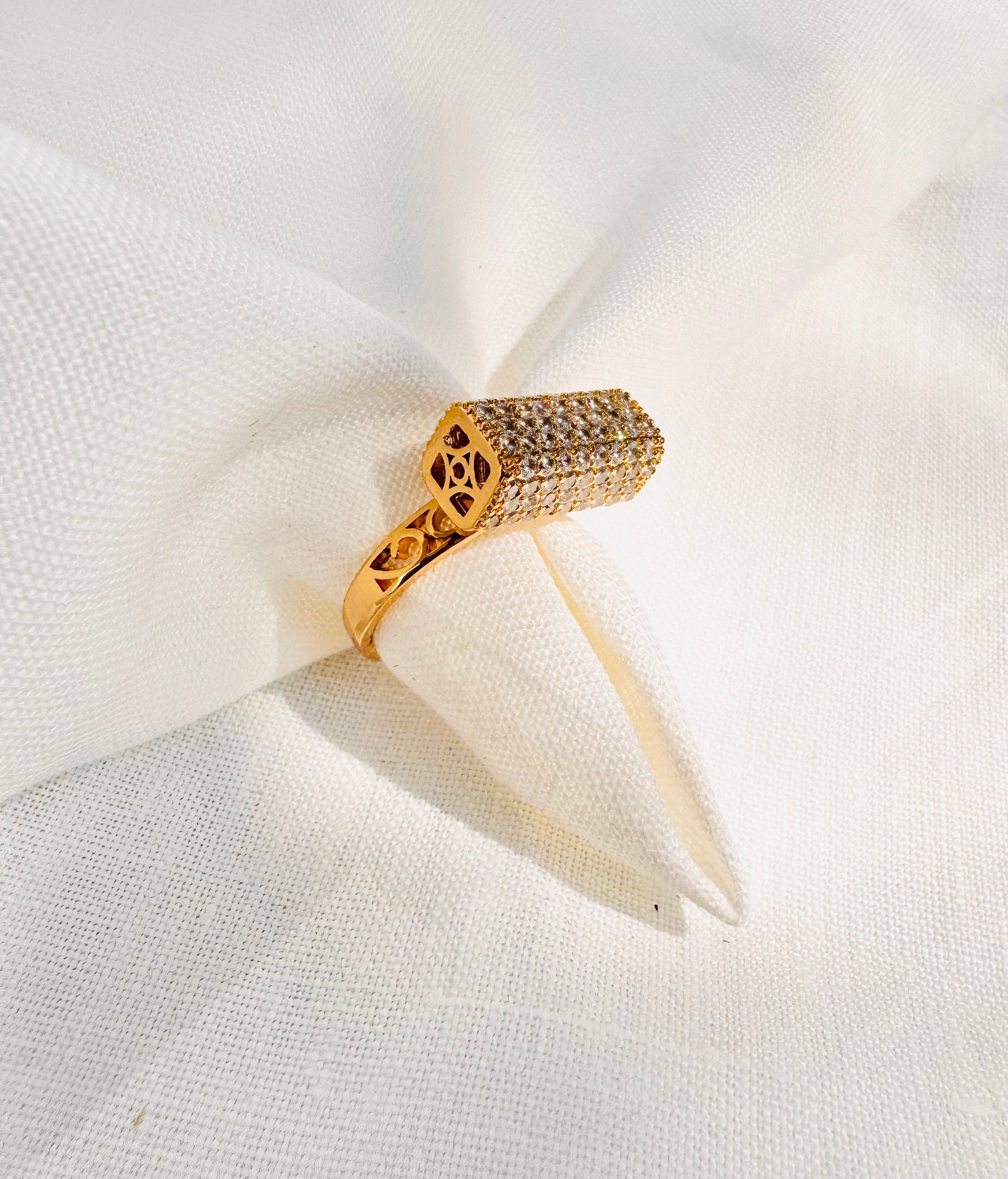 Regal Pavé Crown Ring
