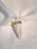 Trinity Halo Crystal Ring