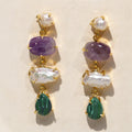 Aurora Pearl & Amethyst Earrings