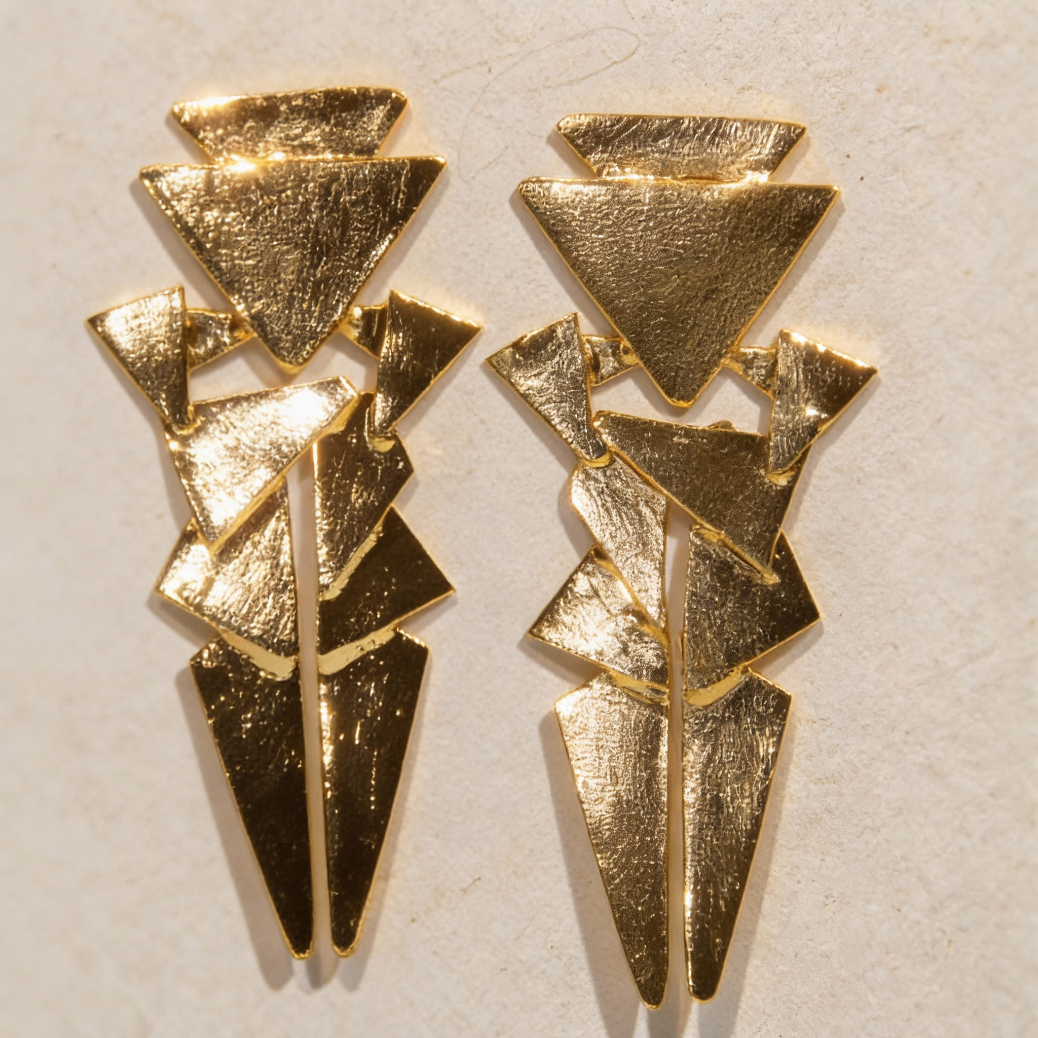 Triune Gold Statement Drops