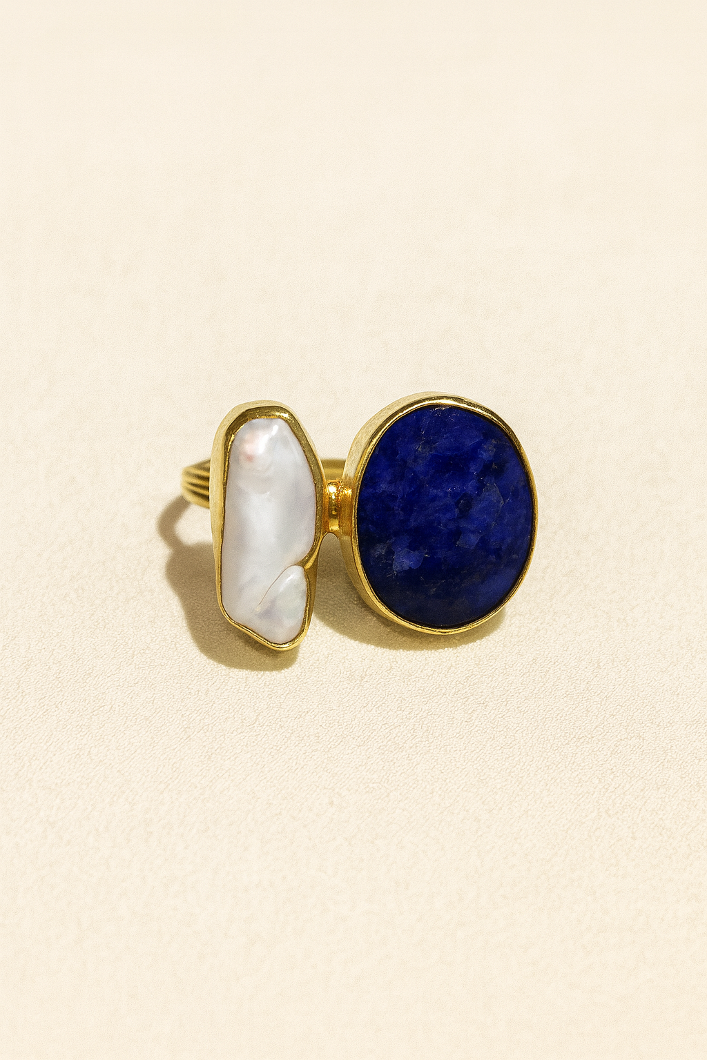 Sapphire Tide Duo Ring