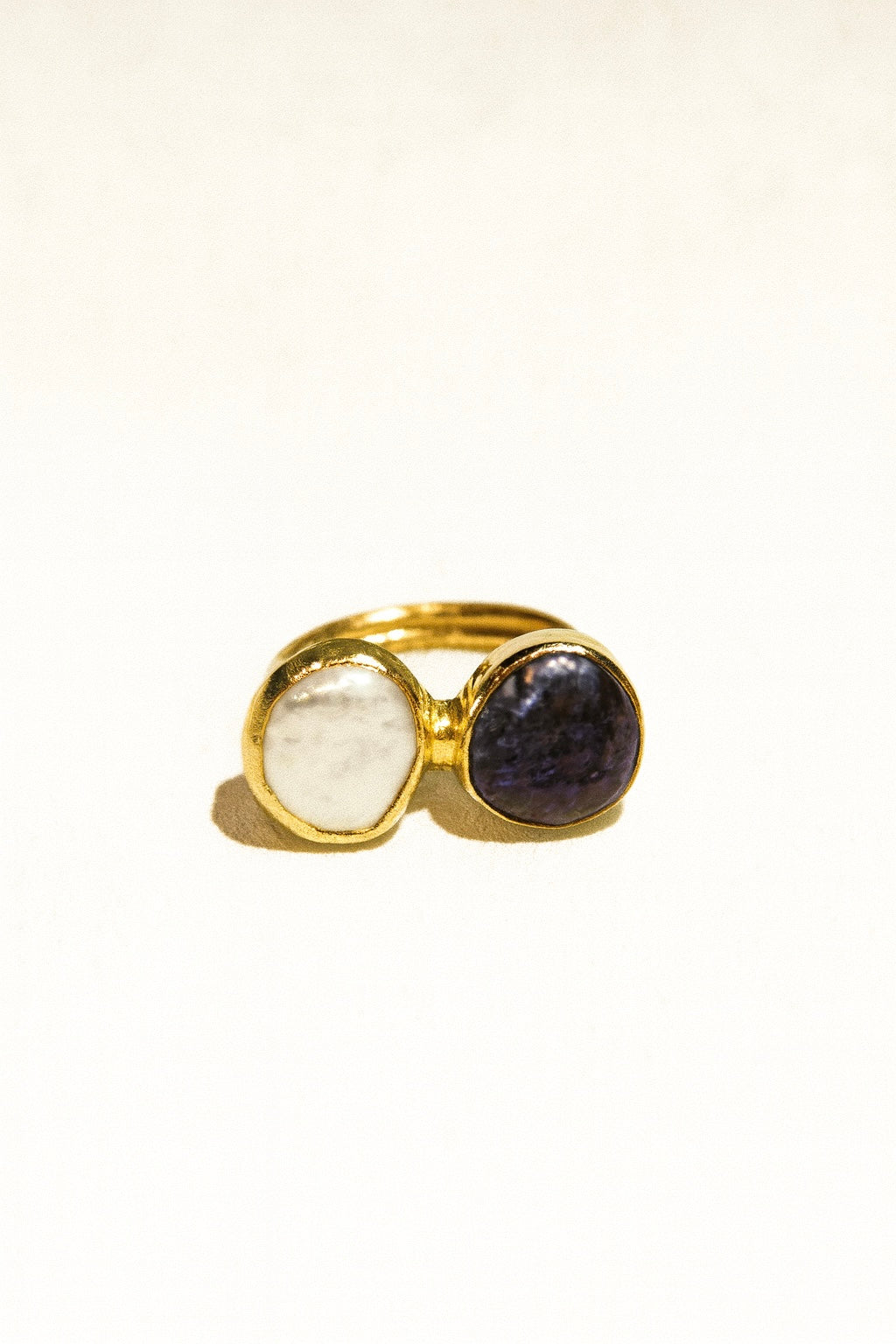 Moonshadow Dual Gem Ring