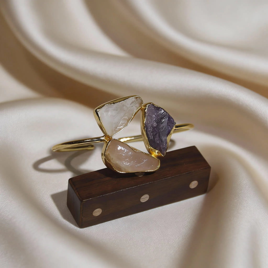 Tri-Stone Lumière Cuff