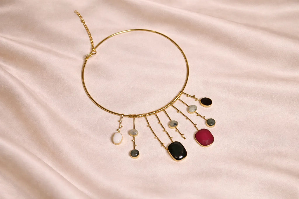Moonfall Multi-Stone Collar