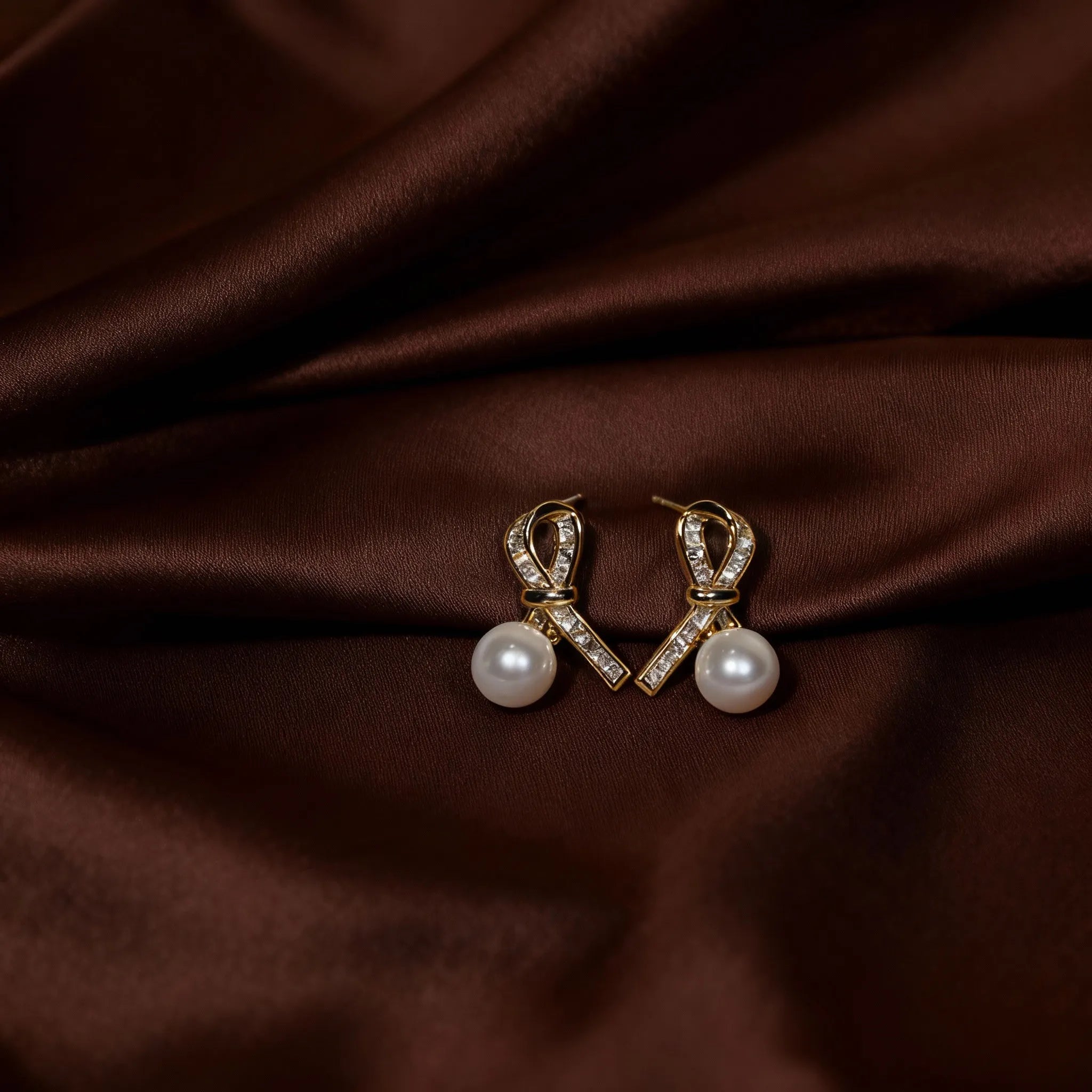 Classic Pearl Knot Earrings